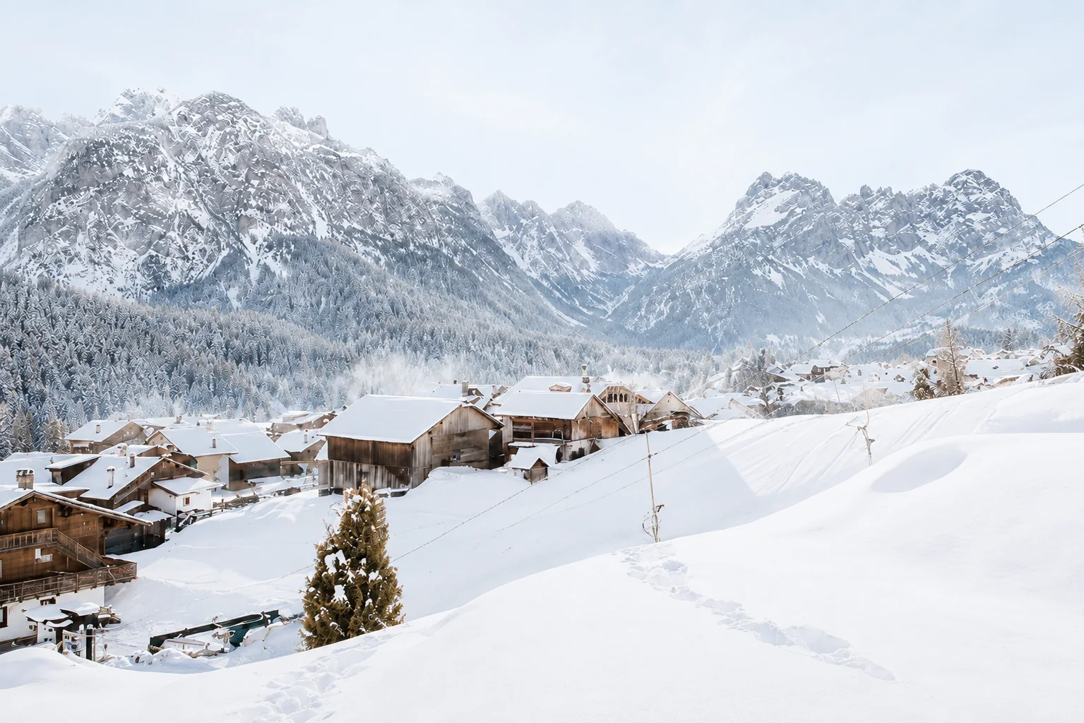 Scorcio del borgo di Sappada