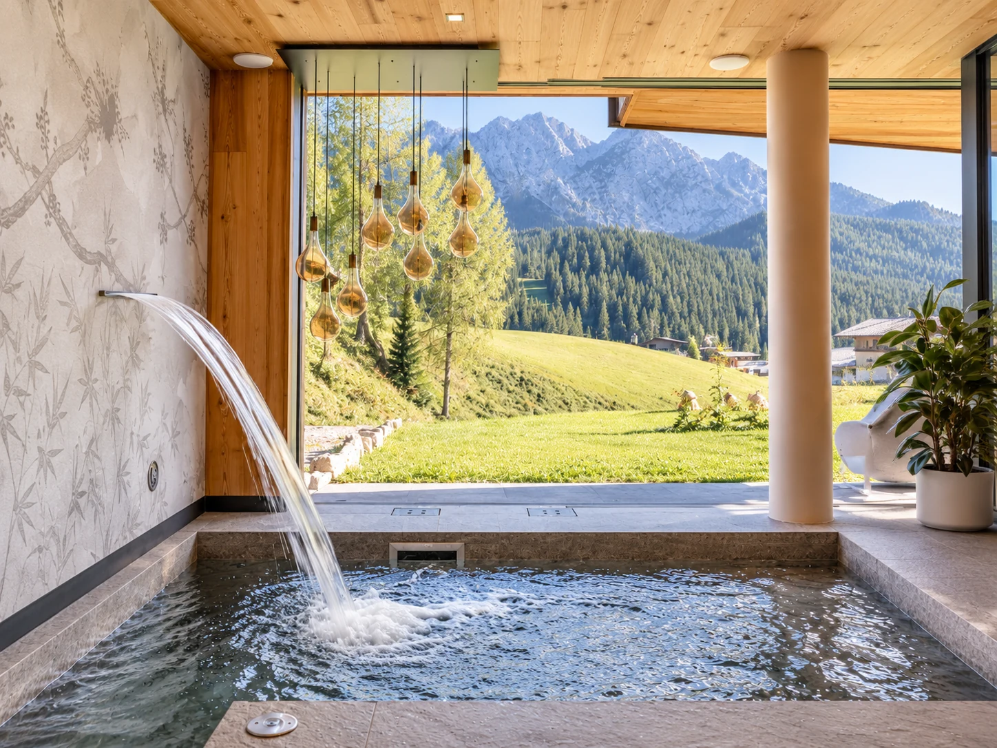Private Spa del Borgo Antico con vista sulle Dolomiti